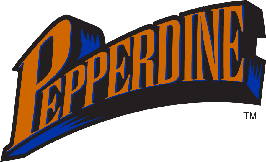 Pepperdine Waves 1997-2003 Wordmark Logo v3 diy DTF decal sticker